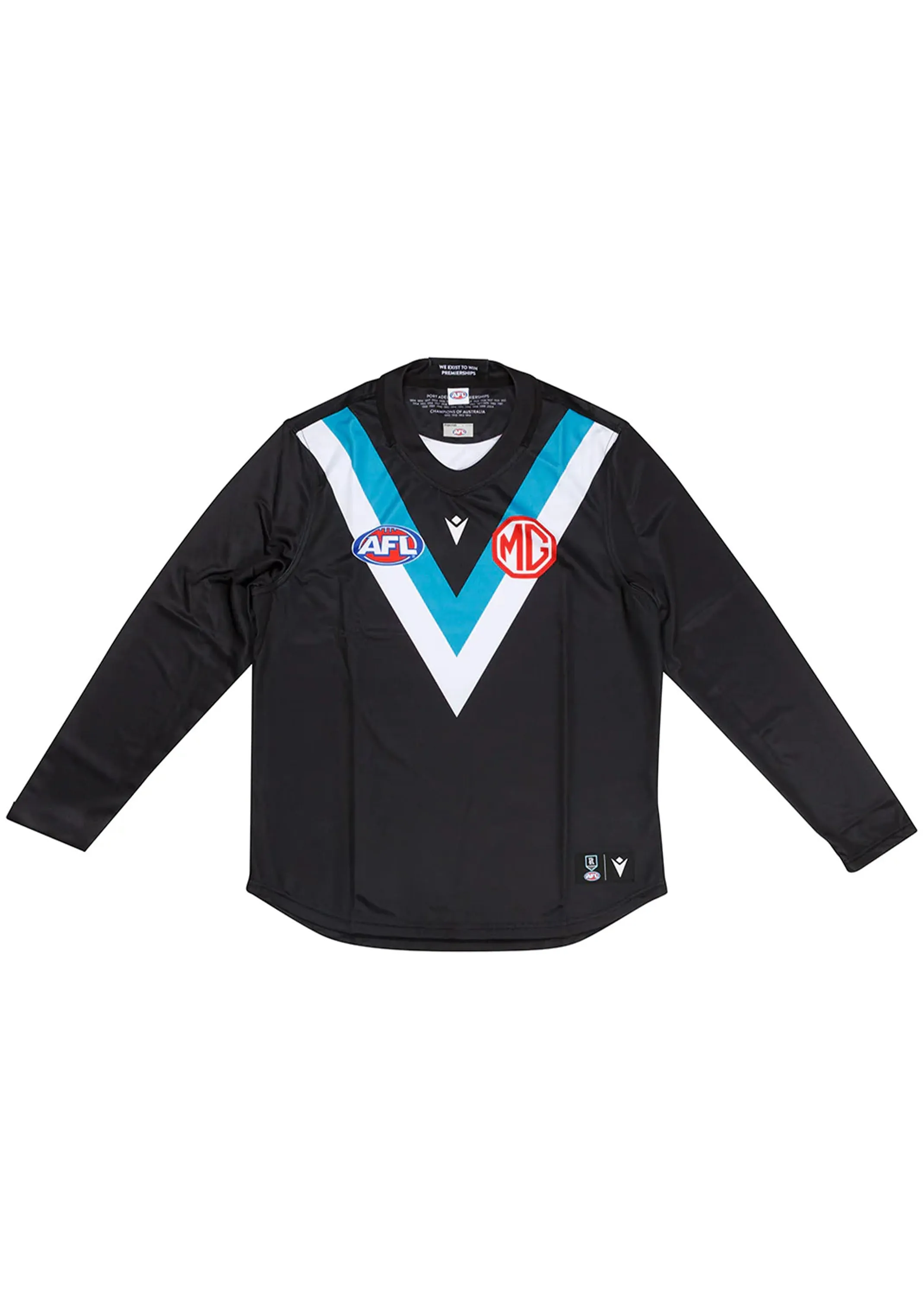 Macron Mens Port Adelaide 2022 Poly Replica Home Guernsey LS <br> 58542662