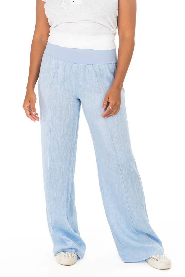 Marigot Roll Down Pant - Blue Chambray