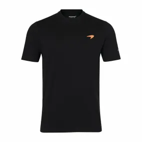 McLaren F1 Men's Small Speedmark Logo Neon T-Shirt -Black/White/Nectarine/Storm Gray