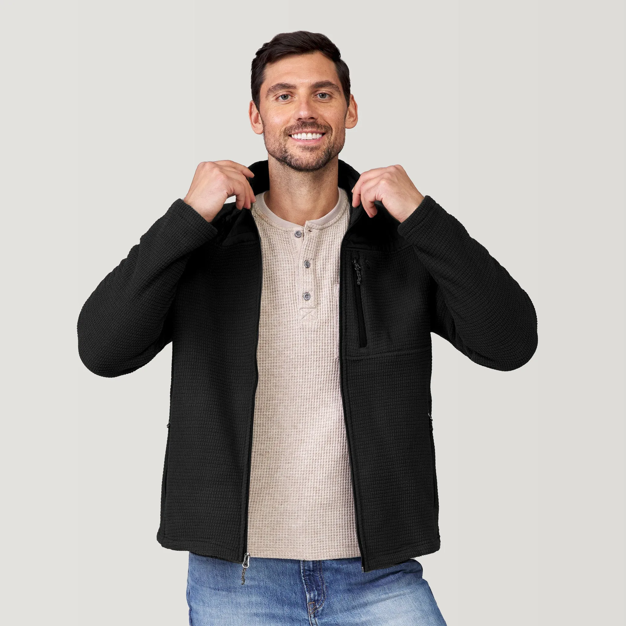 Men's Grid Fleece Chayote Jacket