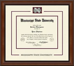 Mississippi State Embossed Spirit Medallion Diploma Frame