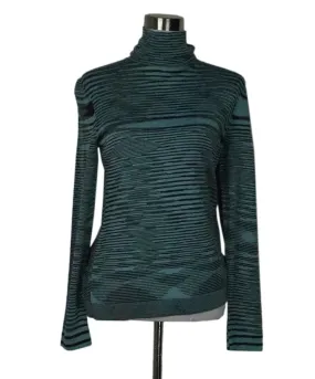 Missoni Blue & Black Stripes Wool Sweater sz 8