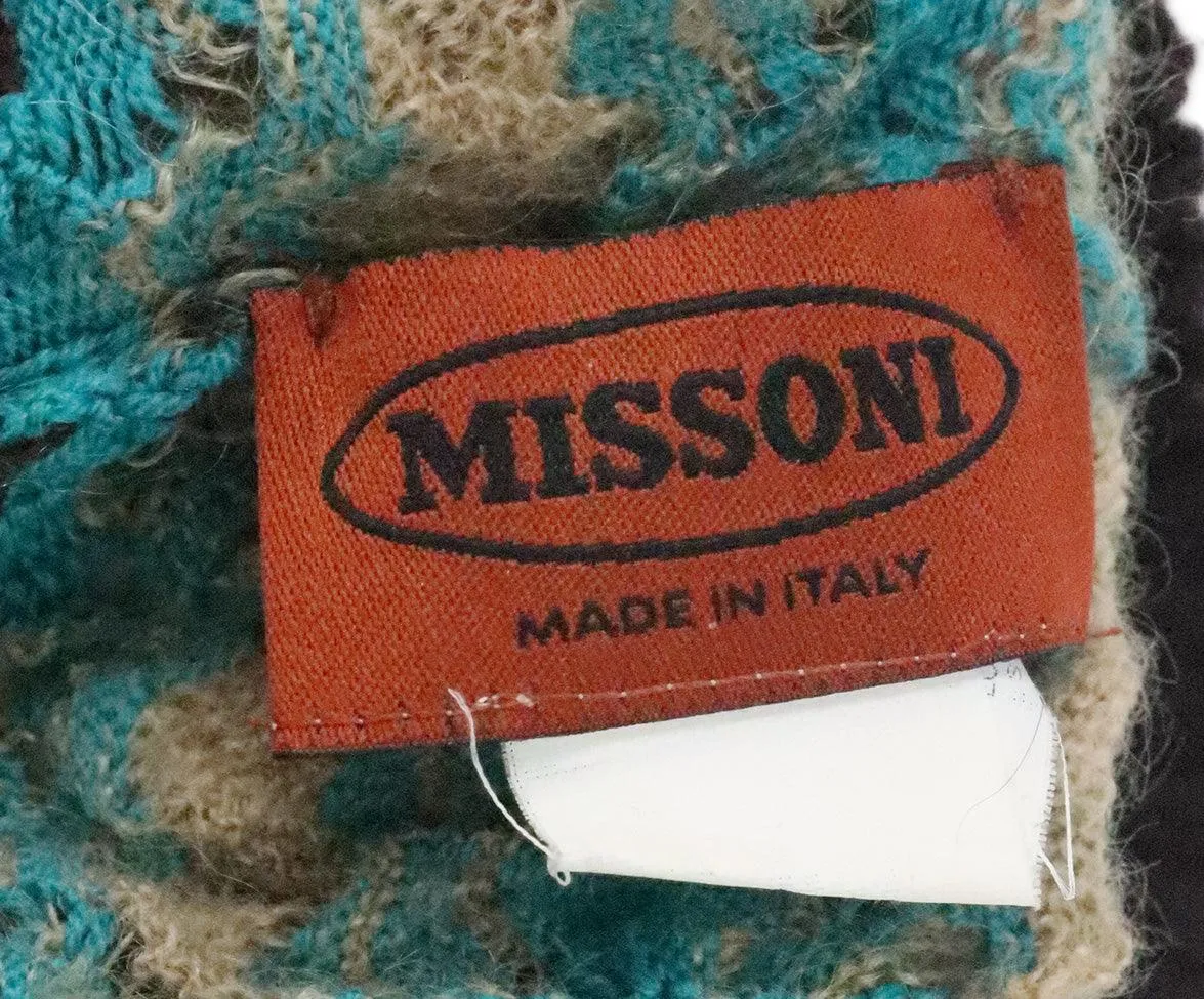 Missoni Brown & Teal Knit Hat