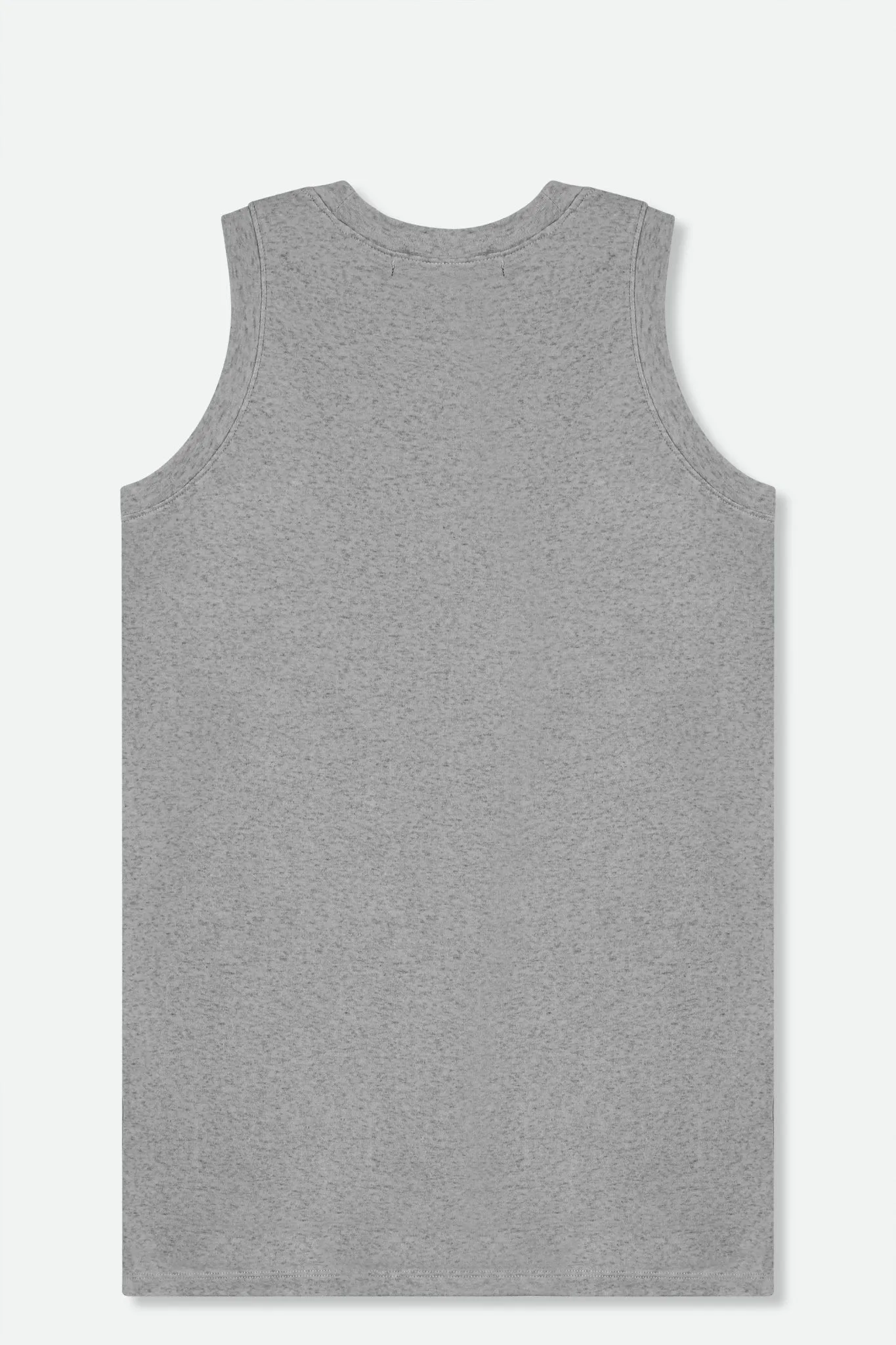 MUSCLE TANK IN HEATHERED PIMA STRETCH