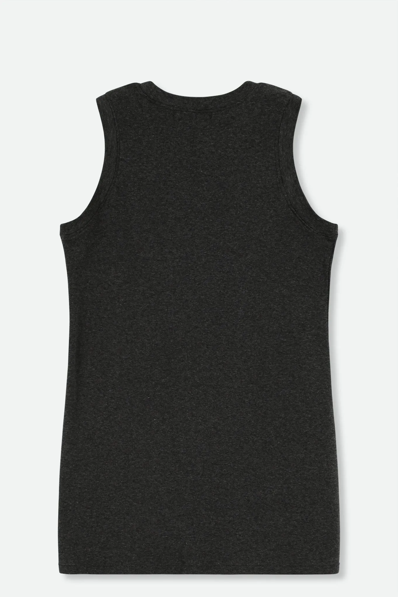 MUSCLE TANK IN HEATHERED PIMA STRETCH