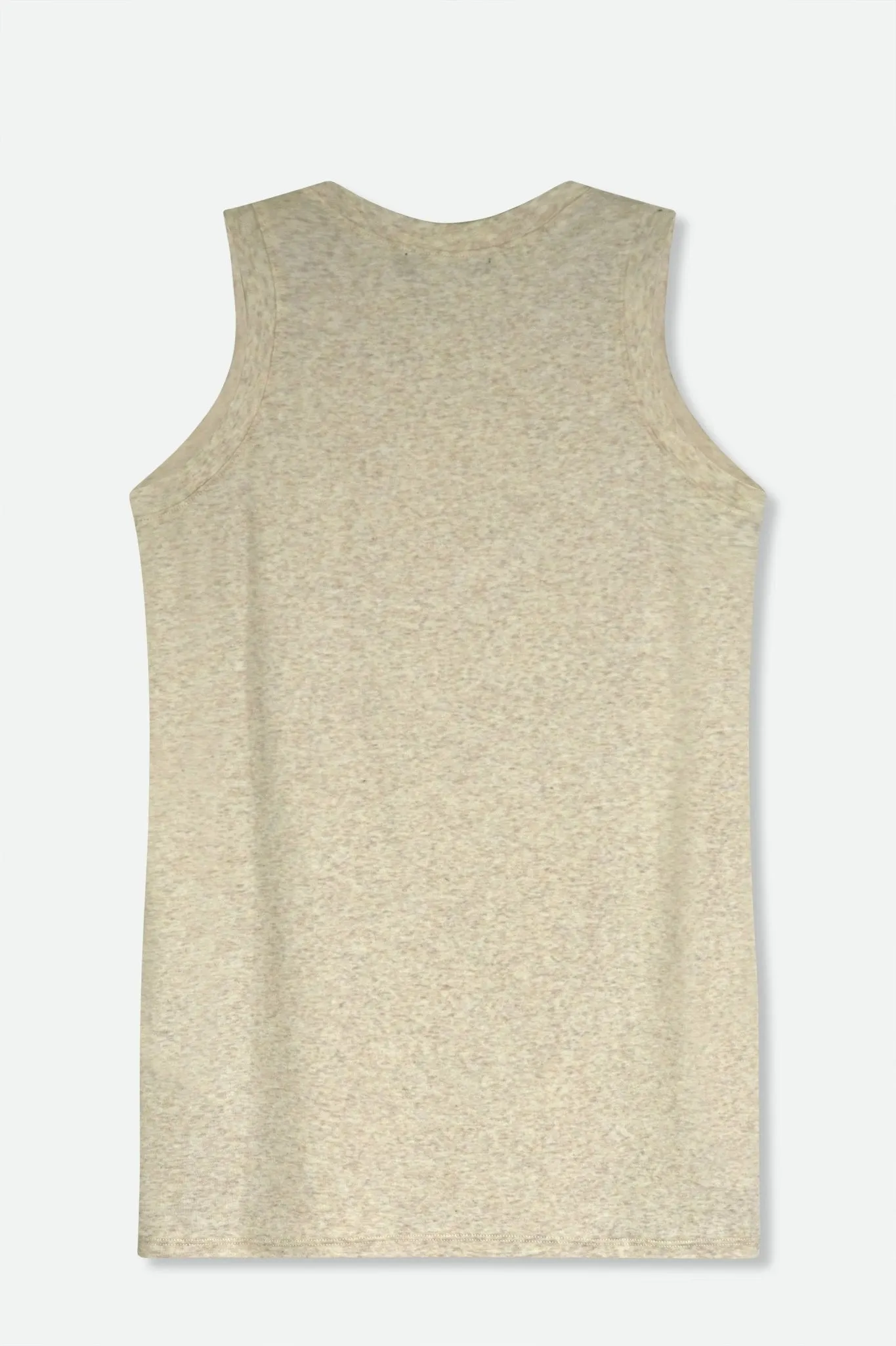 MUSCLE TANK IN HEATHERED PIMA STRETCH