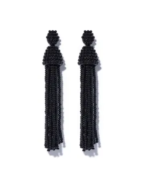 Myra Beaded Tassel Earrings