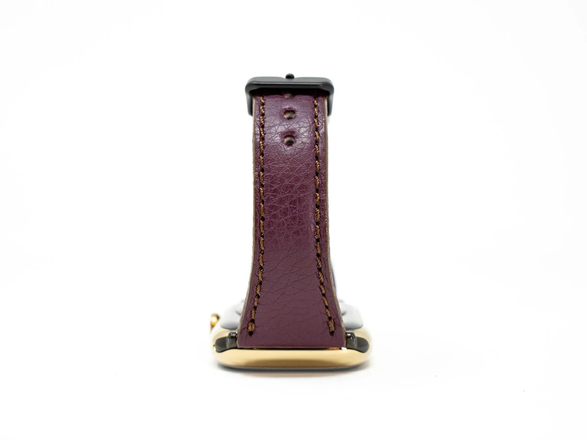 Olpr. leather goods co. Petite Single Italian Leather Apple Watch Band - Plum