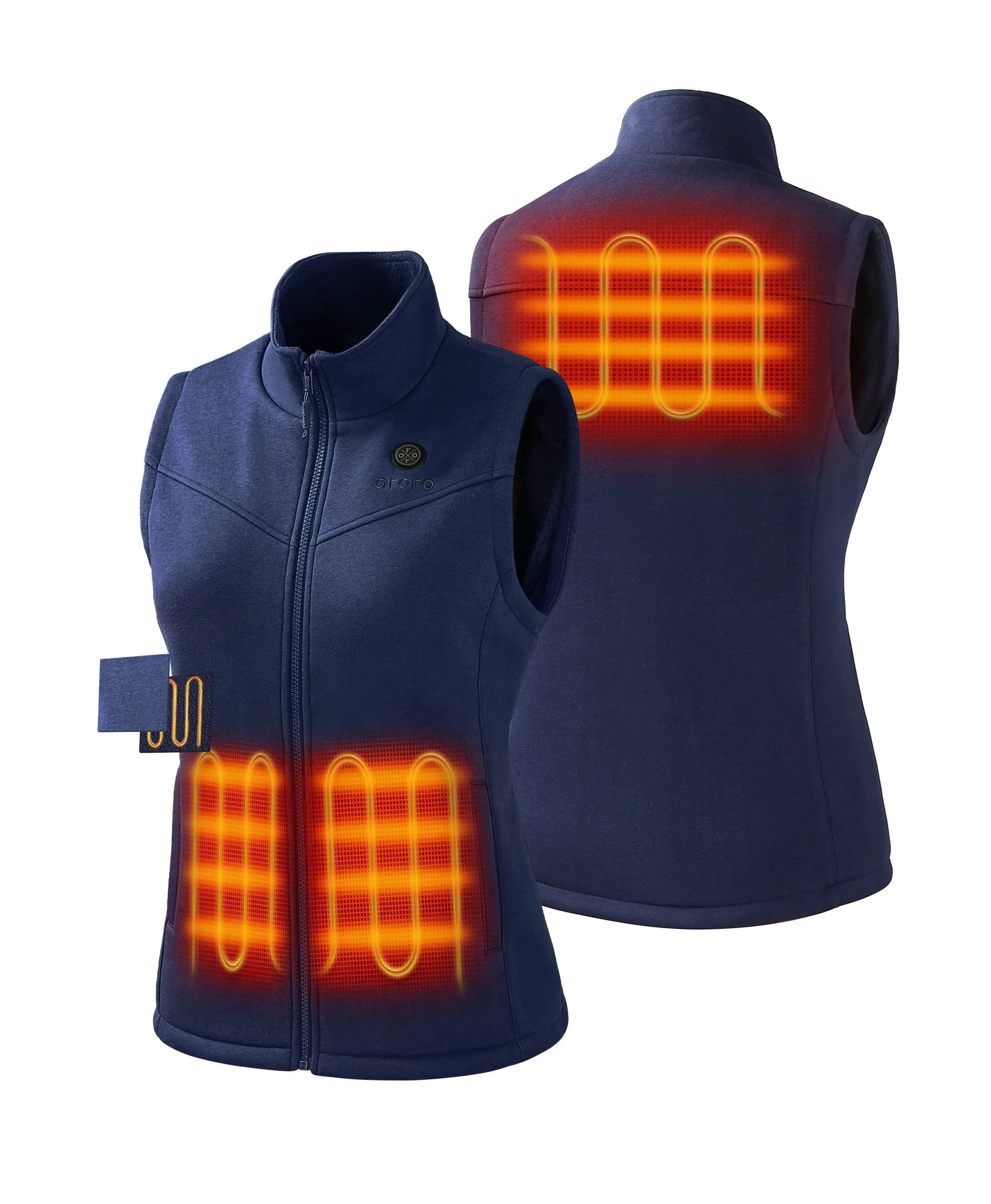 (Open-box) Women's Heated Fleece Vest (Battery Set Not Included)