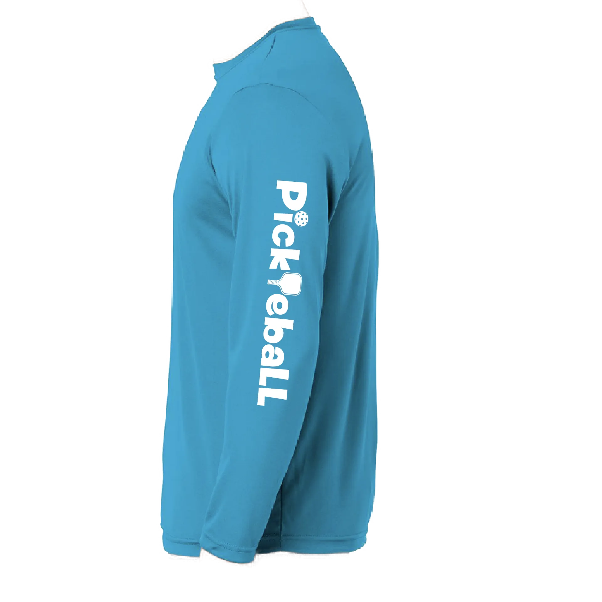 Pickleball (Horizontal) Customizable | Youth Long Sleeve Athletic Pickleball Shirt | 100% Polyester