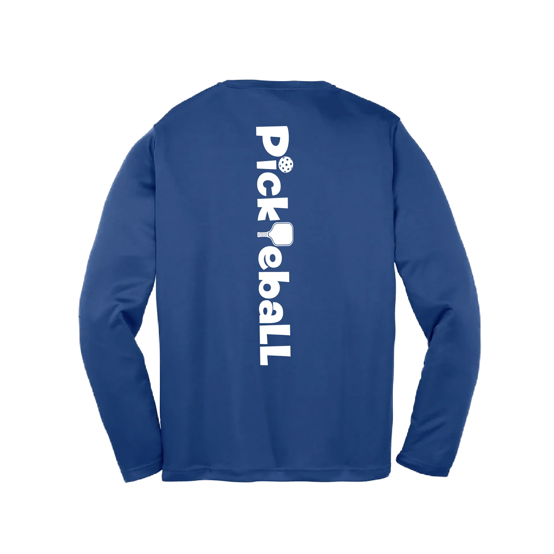 Pickleball (Horizontal) Customizable | Youth Long Sleeve Athletic Pickleball Shirt | 100% Polyester