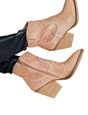 "maze" Bootie In Rose Gold