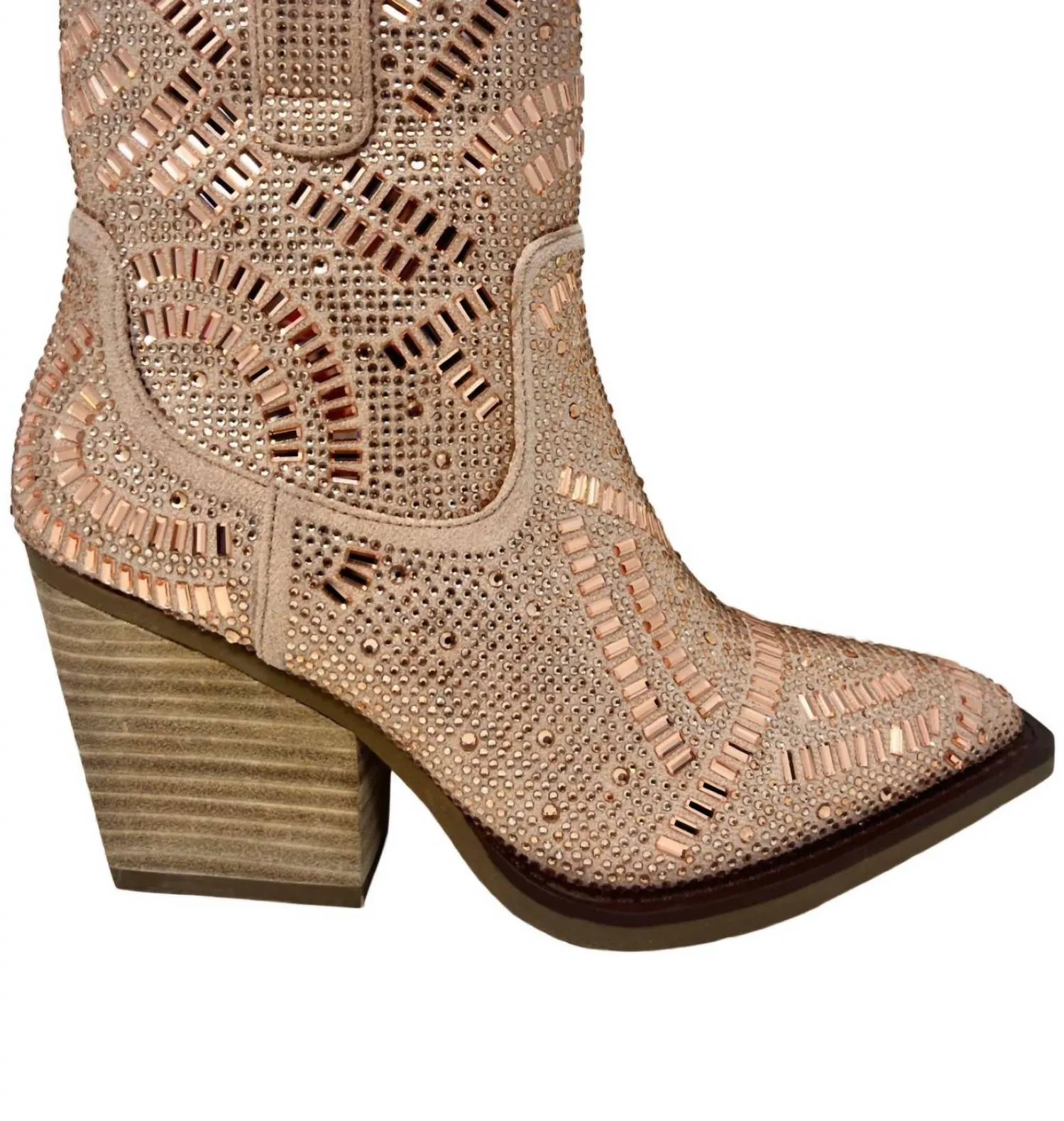 "maze" Bootie In Rose Gold