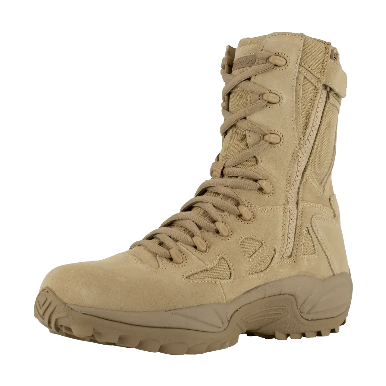 Rapid Response Rb 8 Inch Soft-Toe Side Zip Military Boot Desert Tan