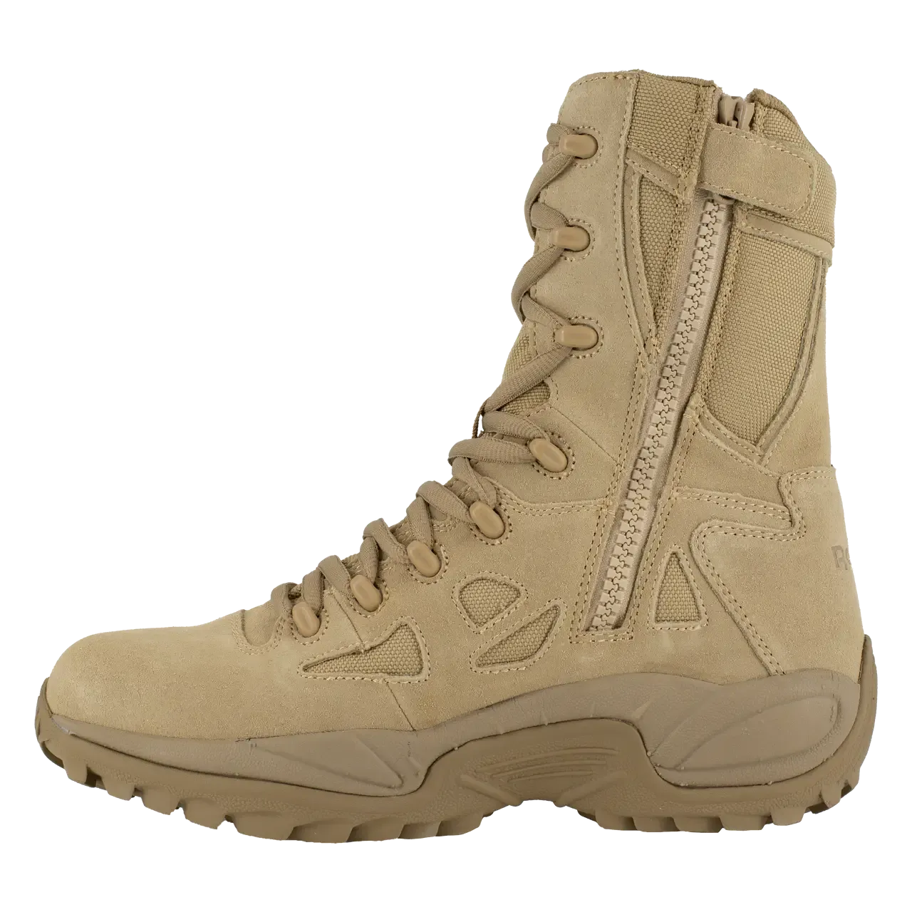 Rapid Response Rb 8 Inch Soft-Toe Side Zip Military Boot Desert Tan