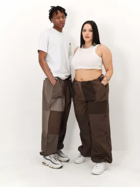 Remade Unisex Parachute Pant Brown