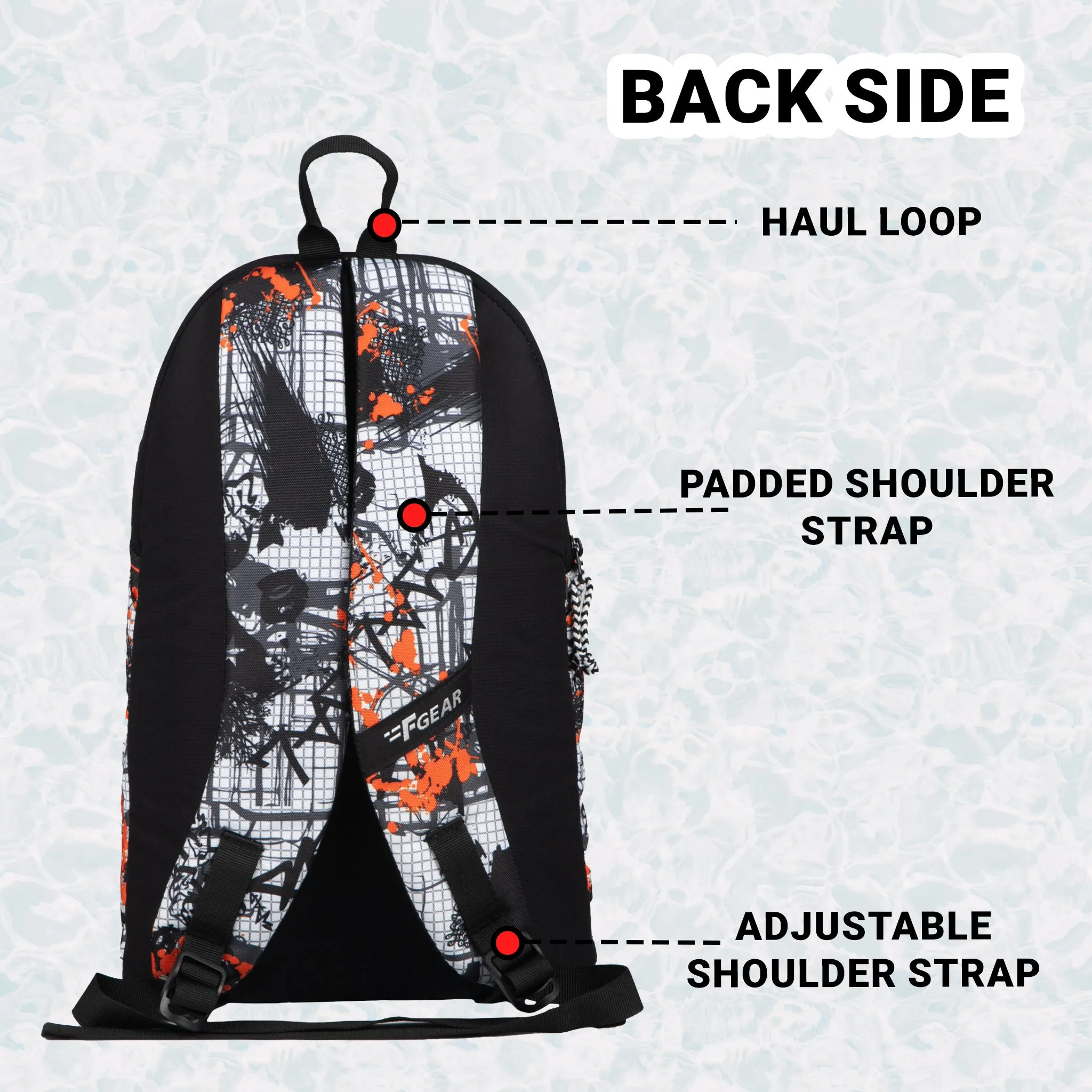 Ritz 6L ACV Graphic Black Orange Backpack