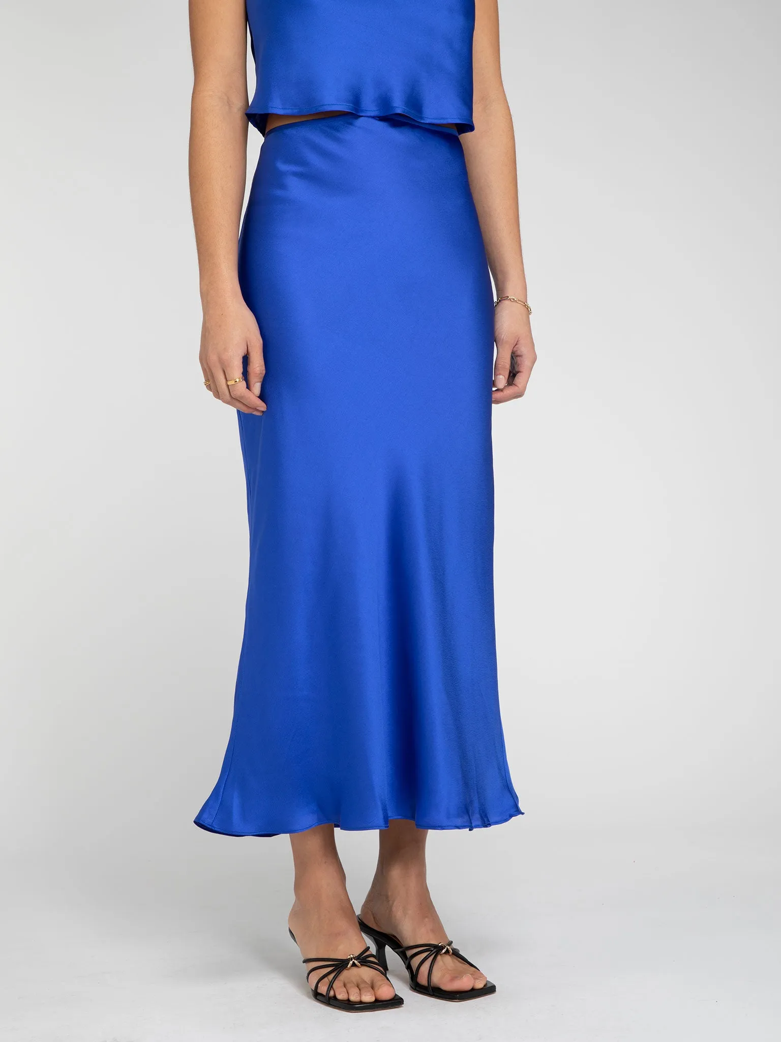 Riviera Tie Skirt in Blue