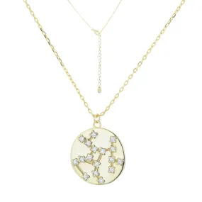 SAGITTARIUS - ΤΟΞΟΤΗΣ Pendant | White CZ | 18K Gold Plated 925 Silver