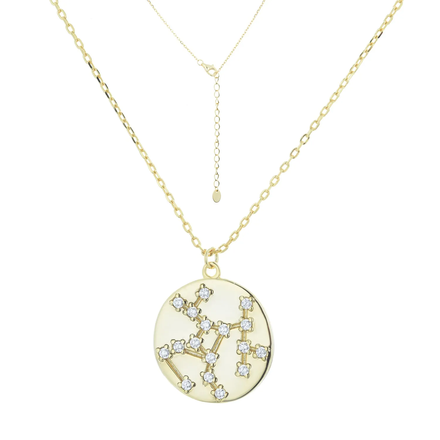 SAGITTARIUS - ΤΟΞΟΤΗΣ Pendant | White CZ | 18K Gold Plated 925 Silver