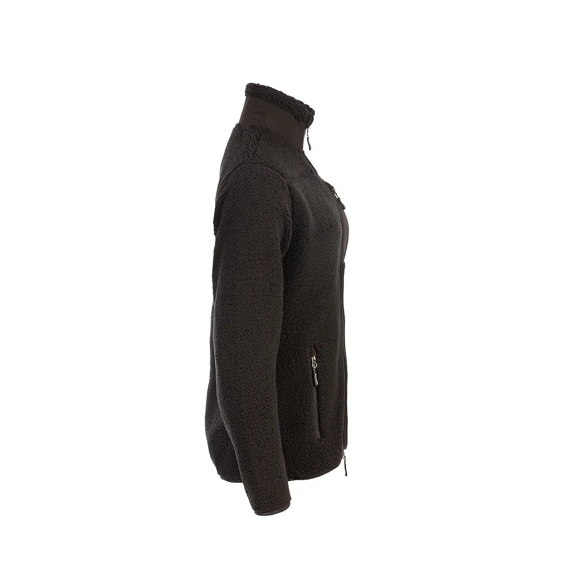 Sherpa Fleece Jacket for Women (Black)