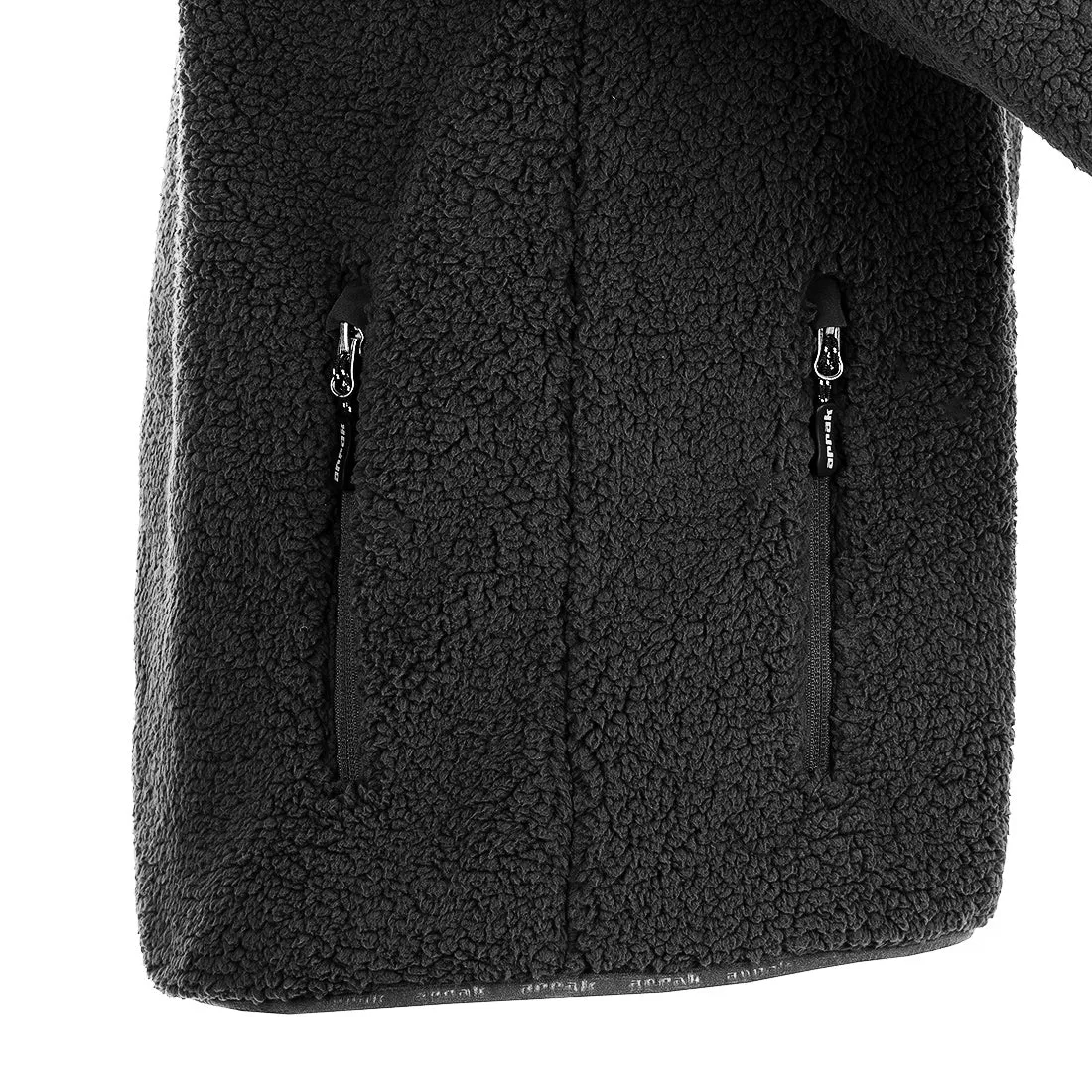 Sherpa Fleece Jacket for Women (Black)