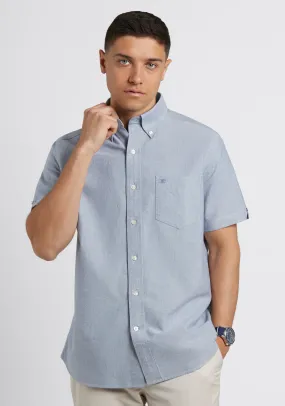 Short Sleeve Brighton Oxford Organic Shirt - Navy