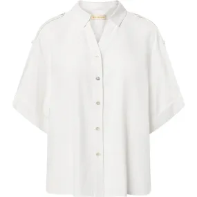 Short sleeve oversize Fay shirt / 100014 - White