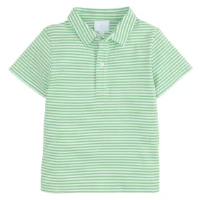 Short Sleeve Polo - Green Stripe