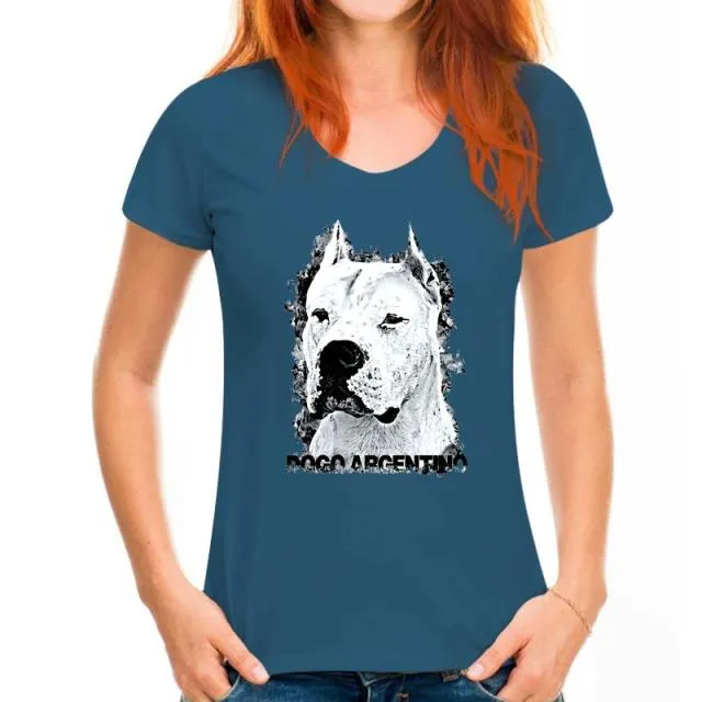 Simple Style Short Sleeve Cotton T Shirts Man Clothing Dogo Argentino Cool T-Shirts Designs Best Selling Men