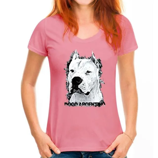 Simple Style Short Sleeve Cotton T Shirts Man Clothing Dogo Argentino Cool T-Shirts Designs Best Selling Men