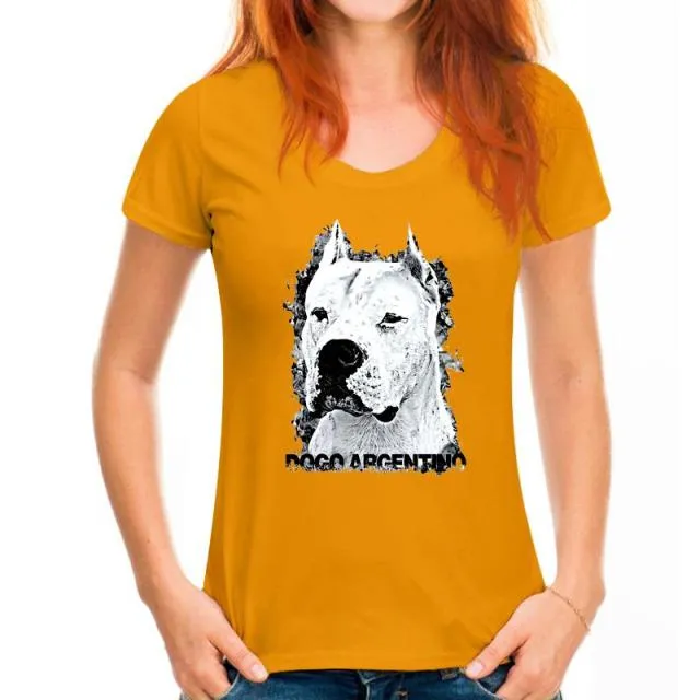 Simple Style Short Sleeve Cotton T Shirts Man Clothing Dogo Argentino Cool T-Shirts Designs Best Selling Men