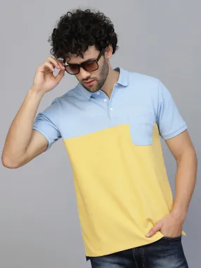 Sleek Colorblock Polo T-Shirt