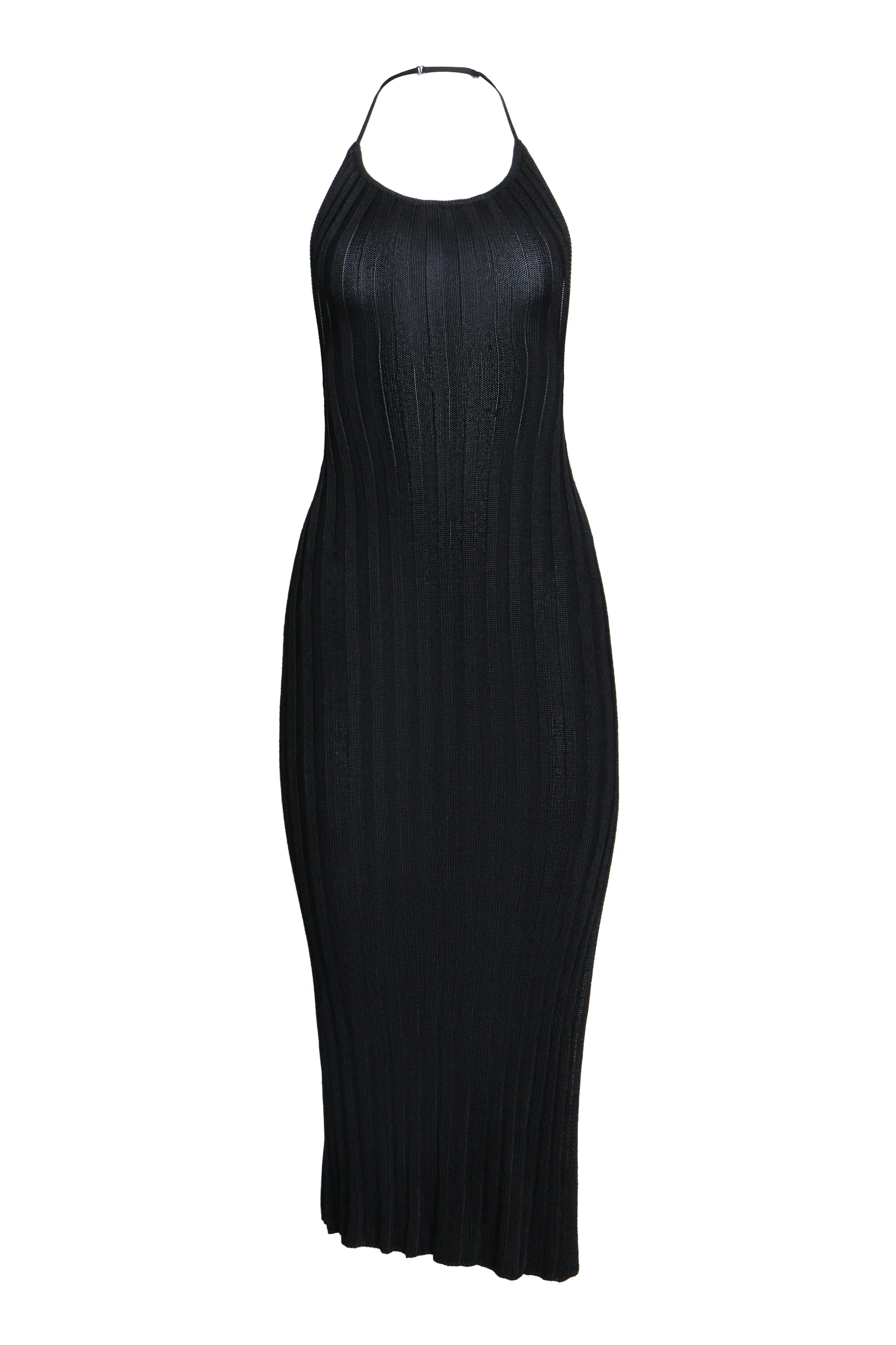 Slinky Rib Midi Dress