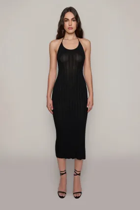 Slinky Rib Midi Dress