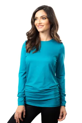 The Long Sleeve Rouched Top