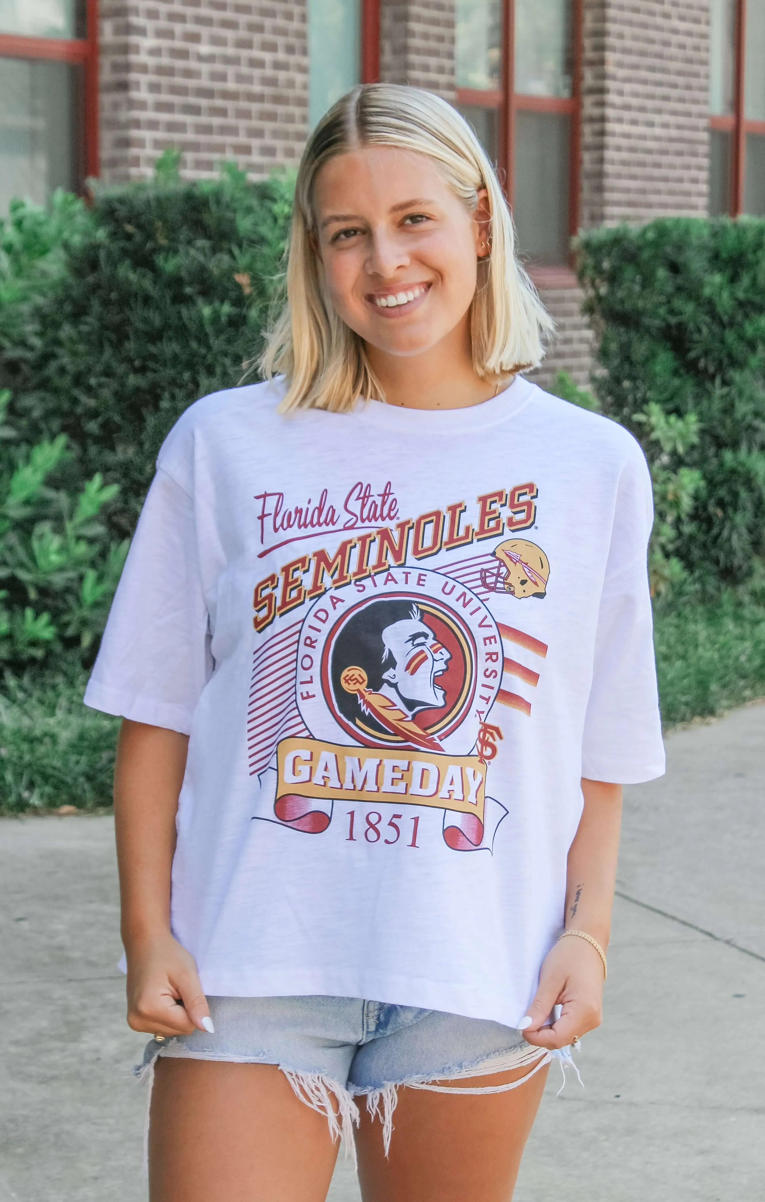 The Seminoles "Calgary" Oversized Slub Tee