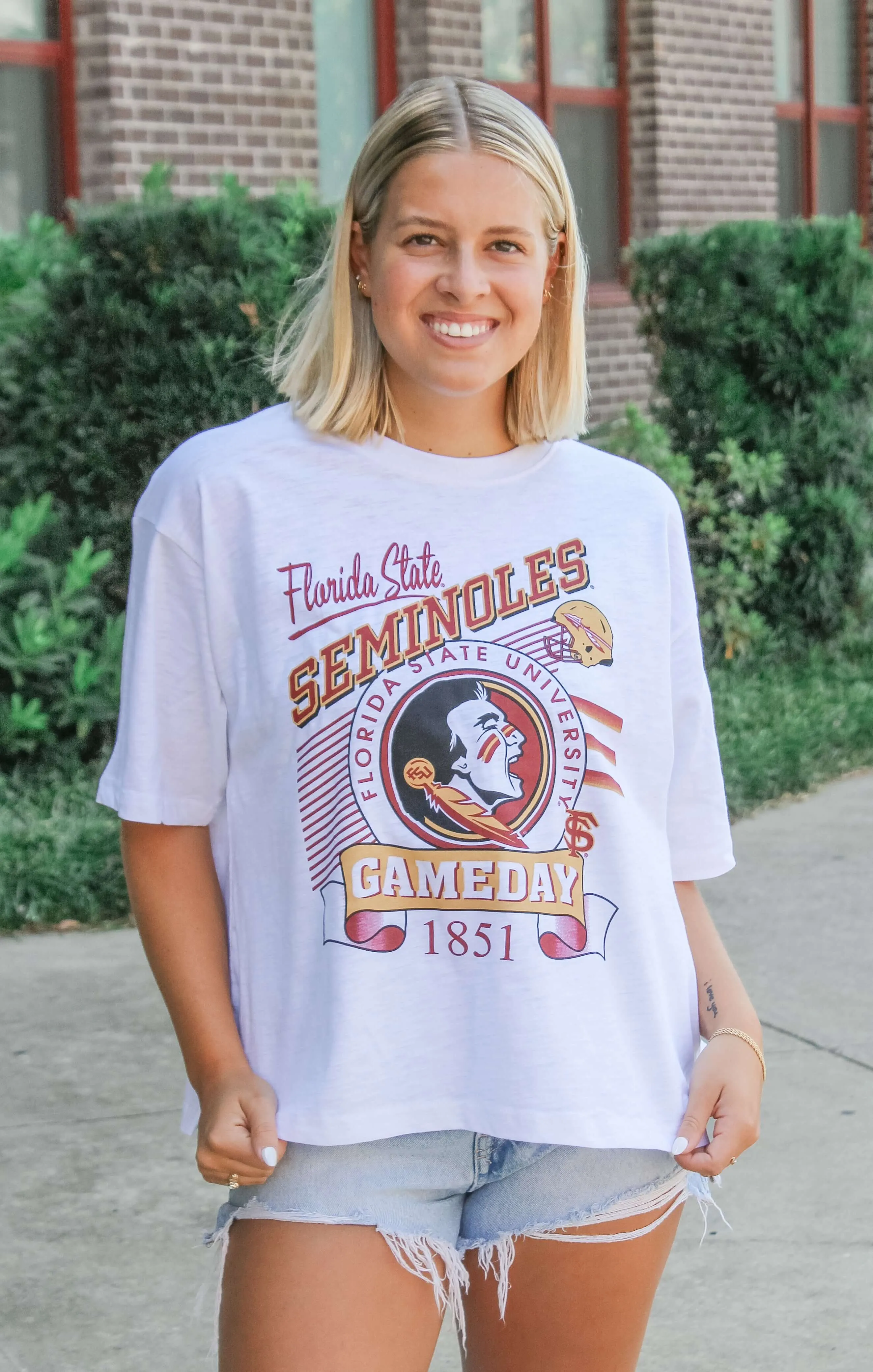 The Seminoles "Calgary" Oversized Slub Tee