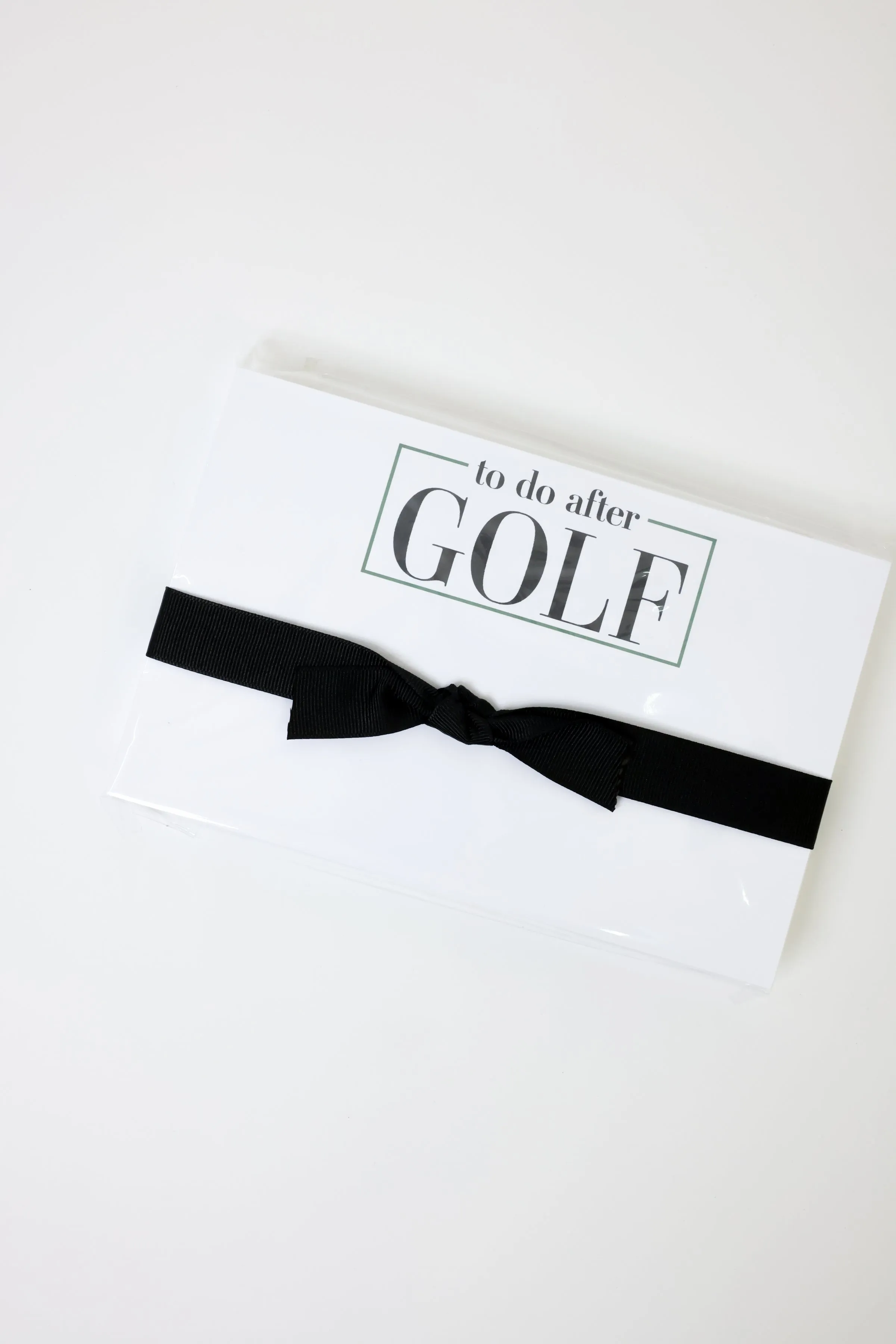 to do after GOLF Big & Bold Notepad