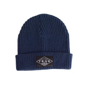 True Established Waffle Beanie Navy