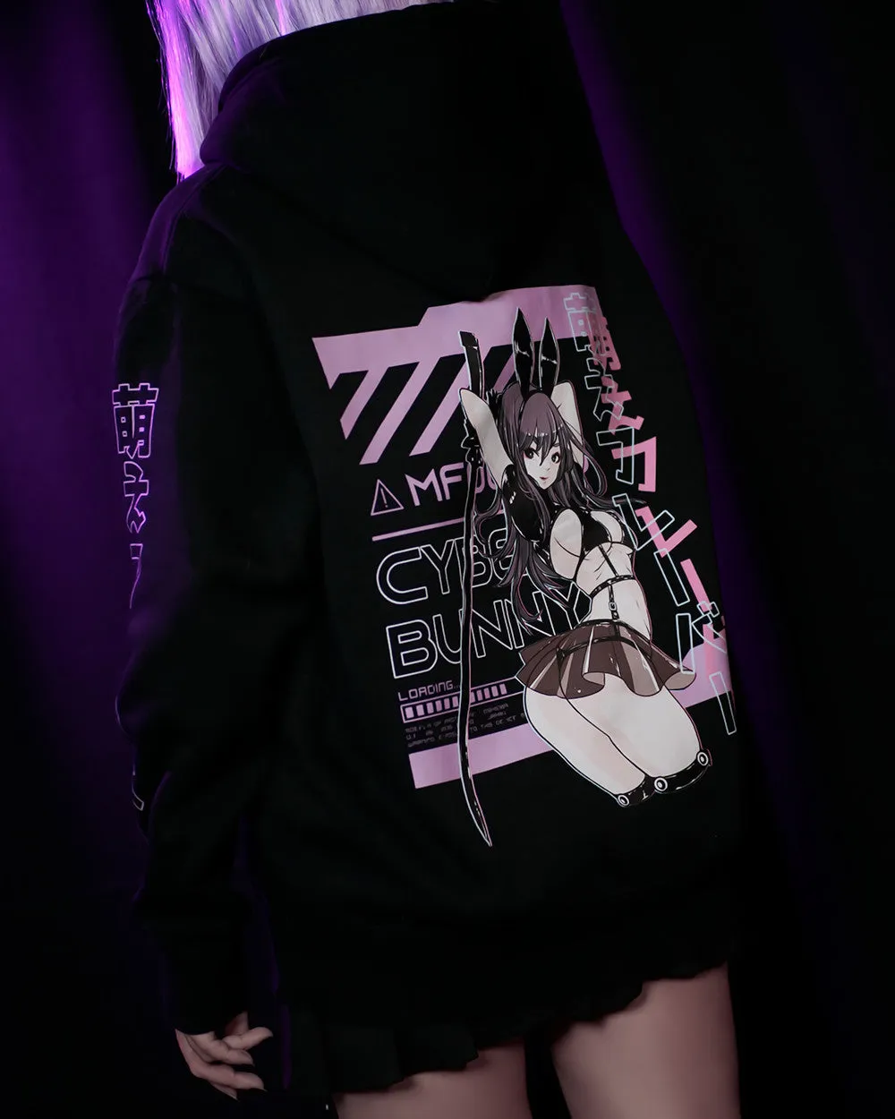 Unisex Cyber Bunny Hoodie