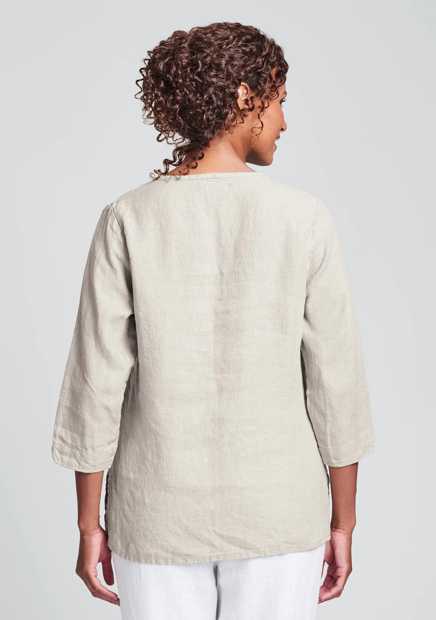 V Pullover - Linen Shirt