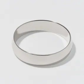 White Gold Classic Wedding Band - Polished 5mm