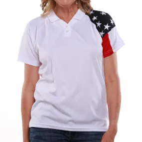 Women's Patriotic Tech Polo