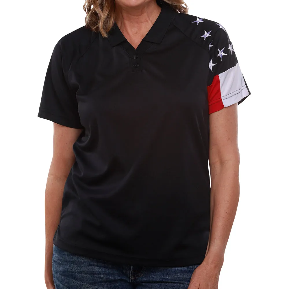 Women's Patriotic Tech Polo