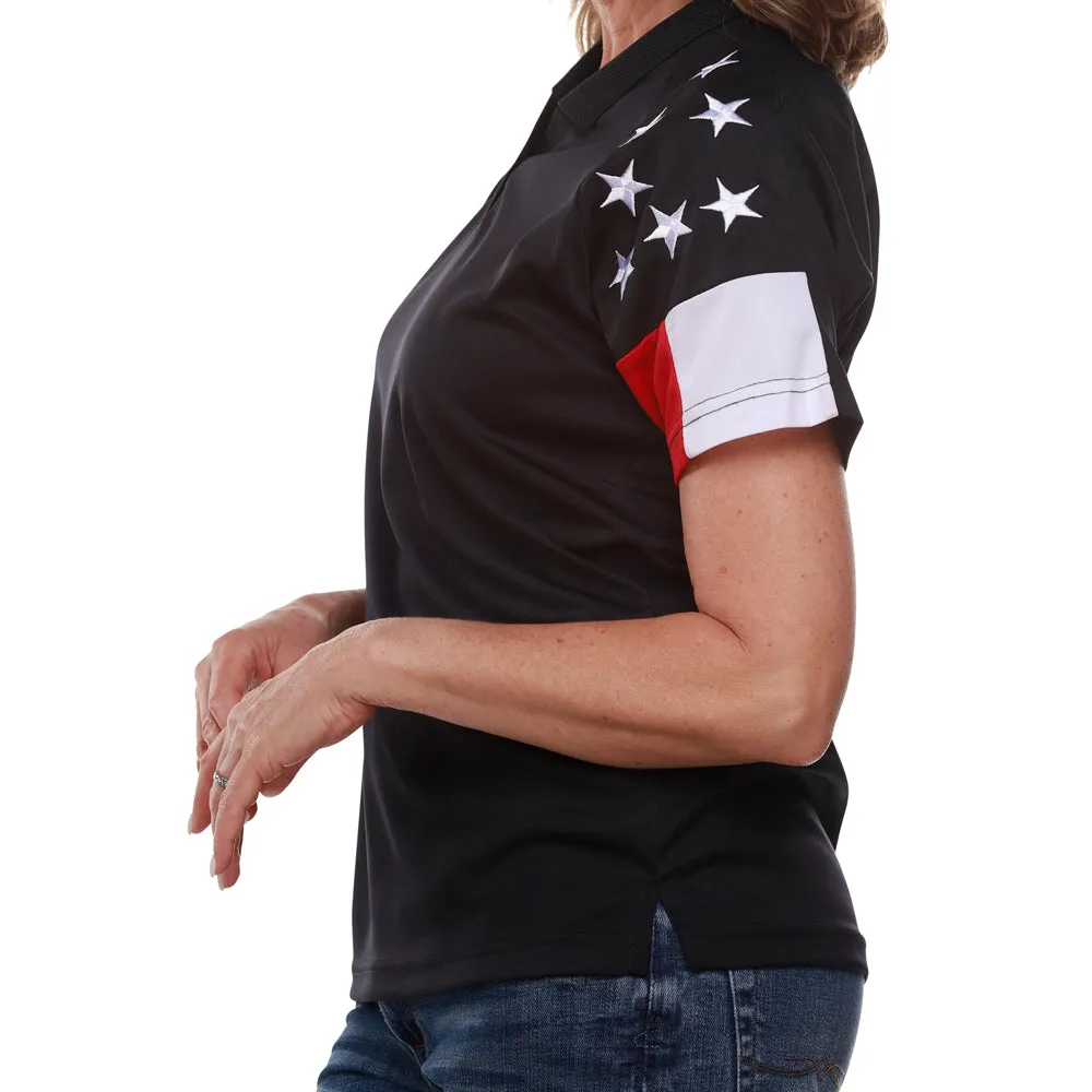 Women's Patriotic Tech Polo