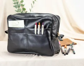 Ydra organizer - Black leather